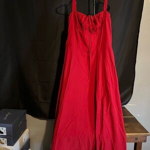 Elegant Red Women's Dress